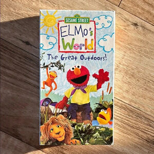 VTG 🦖 Sesame Street Elmo’s World: The Great Outdoors! VHS 📼 tape